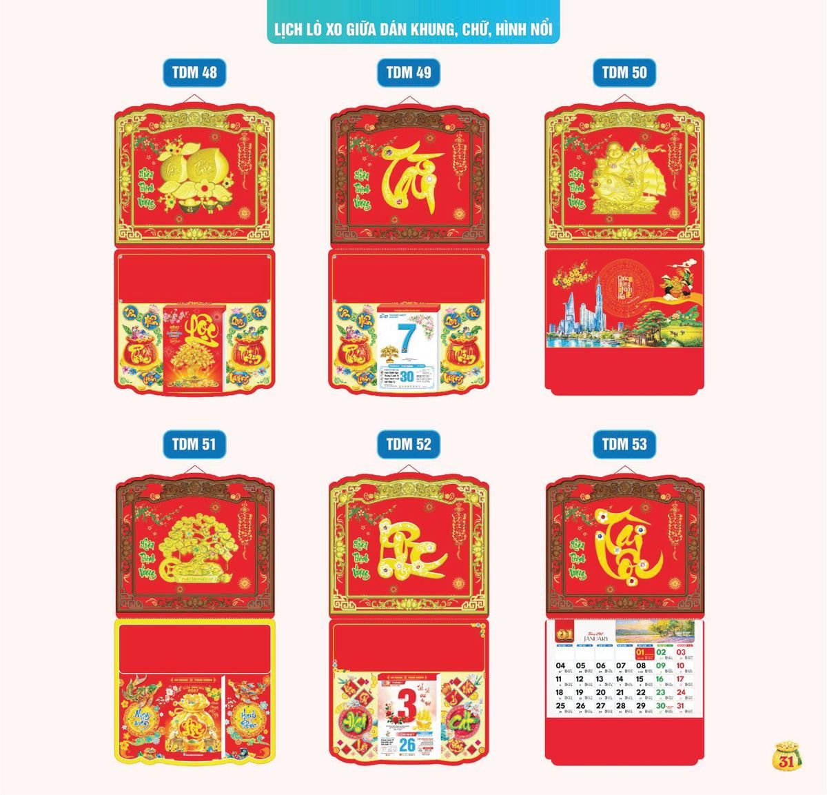 Lịch Bloc Siêu Cực Đại 2027 TDM28 Ấn Phẩm Lịch Tết Eco Thân Thiện Môi Trường