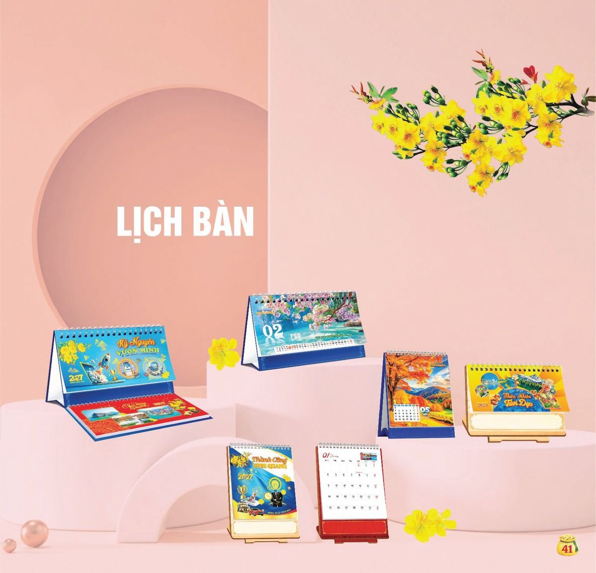Lịch Bloc Siêu Cực Đại 2027 TDM38 Ấn Phẩm Lịch Tết Eco Thân Thiện Môi Trường