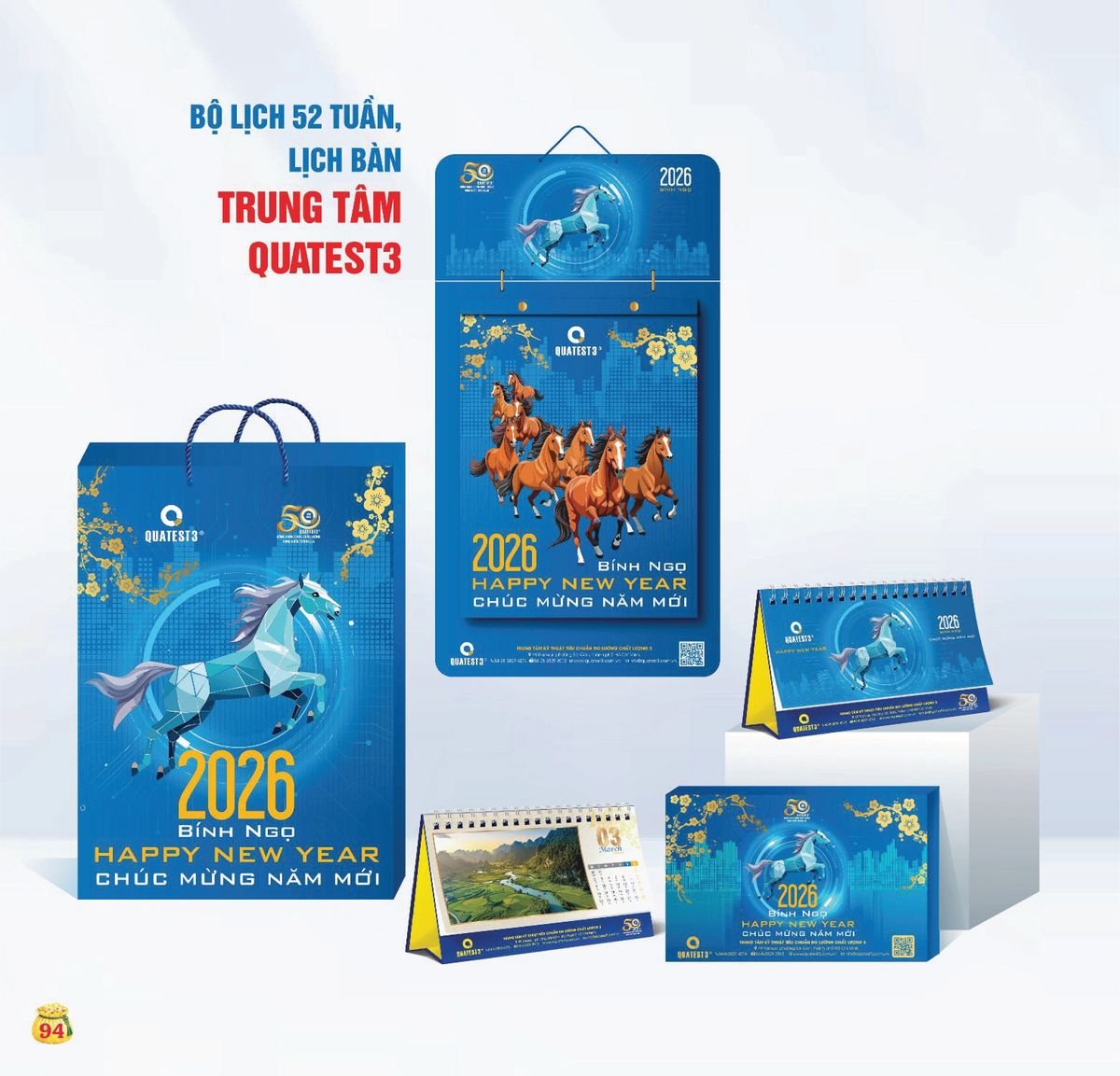 Lịch Bloc Siêu Cực Đại 2027 TDM91 Ấn Phẩm Lịch Tết Eco Thân Thiện Môi Trường