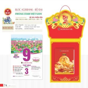Lịch Bloc 2027 TD Mẫu TD37 (29 x 41 cm) Ấn Phẩm Lịch Tết Eco Thân Thiện Môi Trường in logo doanh nghiệp quà tặng Tết tại Quà Tặng EcoTech VN
