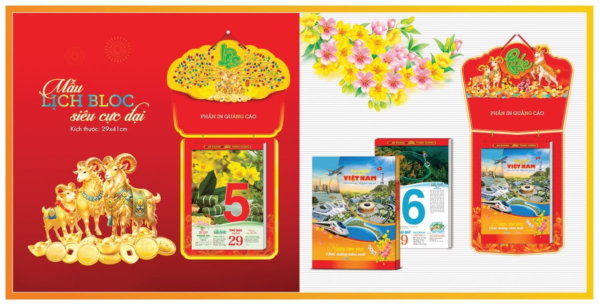 Lịch Bloc TPN 2027 TPNBLOC06 Ấn Phẩm Lịch Tết Eco Thân Thiện Môi Trường