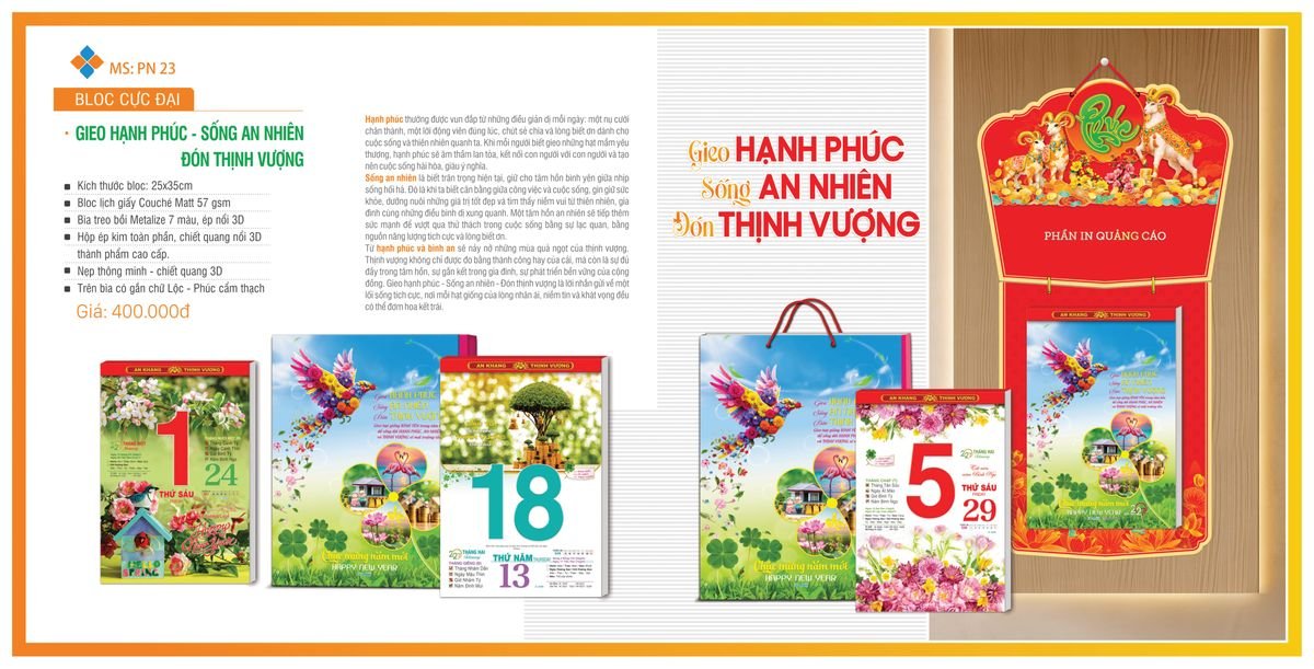 Lịch Bloc TPN 2027 TPNBLOC26 Ấn Phẩm Lịch Tết Eco Thân Thiện Môi Trường