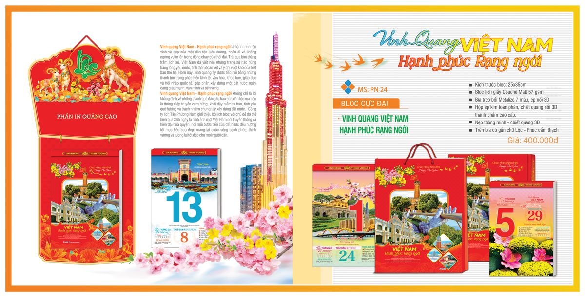 Lịch Bloc TPN 2027 TPNBLOC27 Ấn Phẩm Lịch Tết Eco Thân Thiện Môi Trường