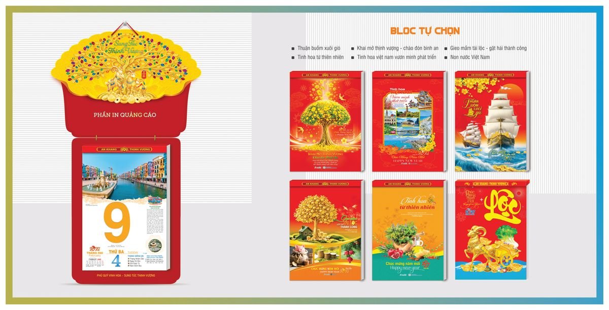 Lịch Bloc TPN 2027 TPNBLOC48 Ấn Phẩm Lịch Tết Eco Thân Thiện Môi Trường