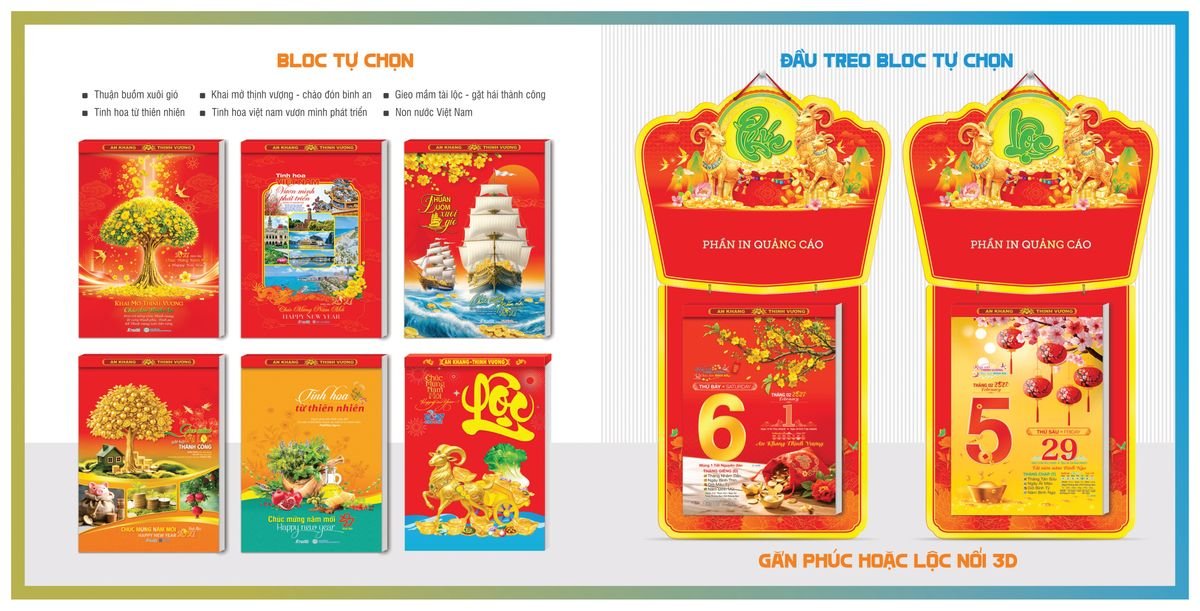 Lịch Bloc TPN 2027 TPNBLOC52 Ấn Phẩm Lịch Tết Eco Thân Thiện Môi Trường