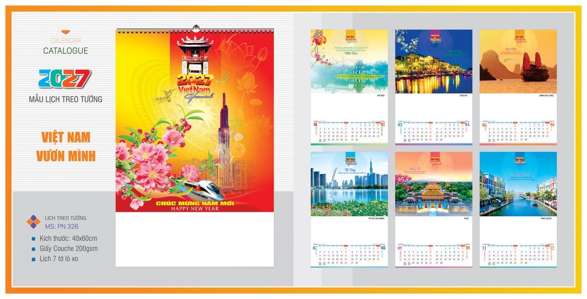 Lịch 7 Tờ Lò Xo TPNLX16 Ấn Phẩm Lịch Tết Eco Thân Thiện Môi Trường Lịch 7 Tờ Lò Xo TPNLX16 Ấn Phẩm Lịch Tết Eco Thân Thiện Môi Trường