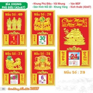 Lịch Bìa Treo 2027 TS Mẫu TS-37 (42 x 67 cm) Ấn Phẩm Lịch Tết Eco Thân Thiện Môi Trường