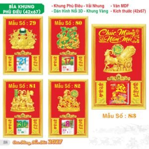 Lịch Bìa Treo 2027 TS Mẫu TS-39 (42 x 67 cm) Ấn Phẩm Lịch Tết Eco Thân Thiện Môi Trường