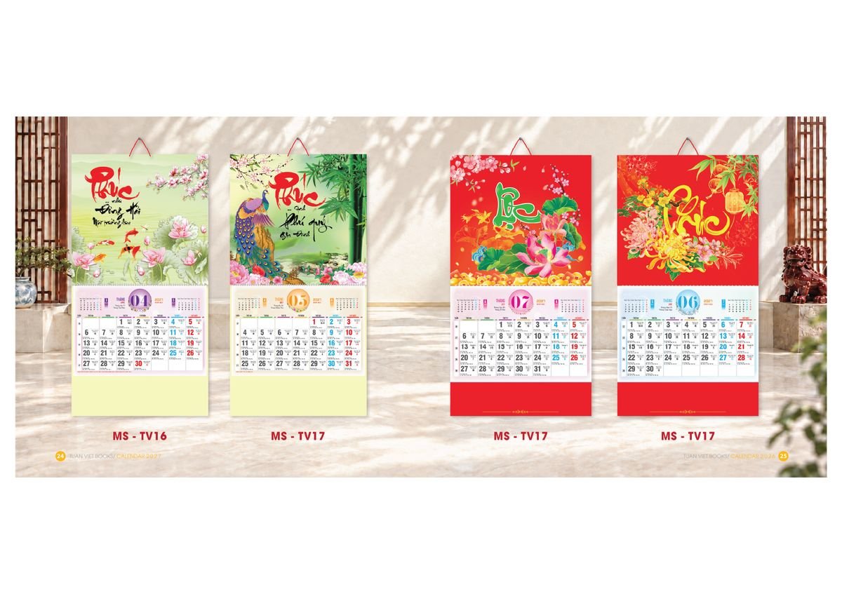 Lịch Bloc Cực Đại 2027 TV11 Ấn Phẩm Lịch Tết Eco Thân Thiện Môi Trường