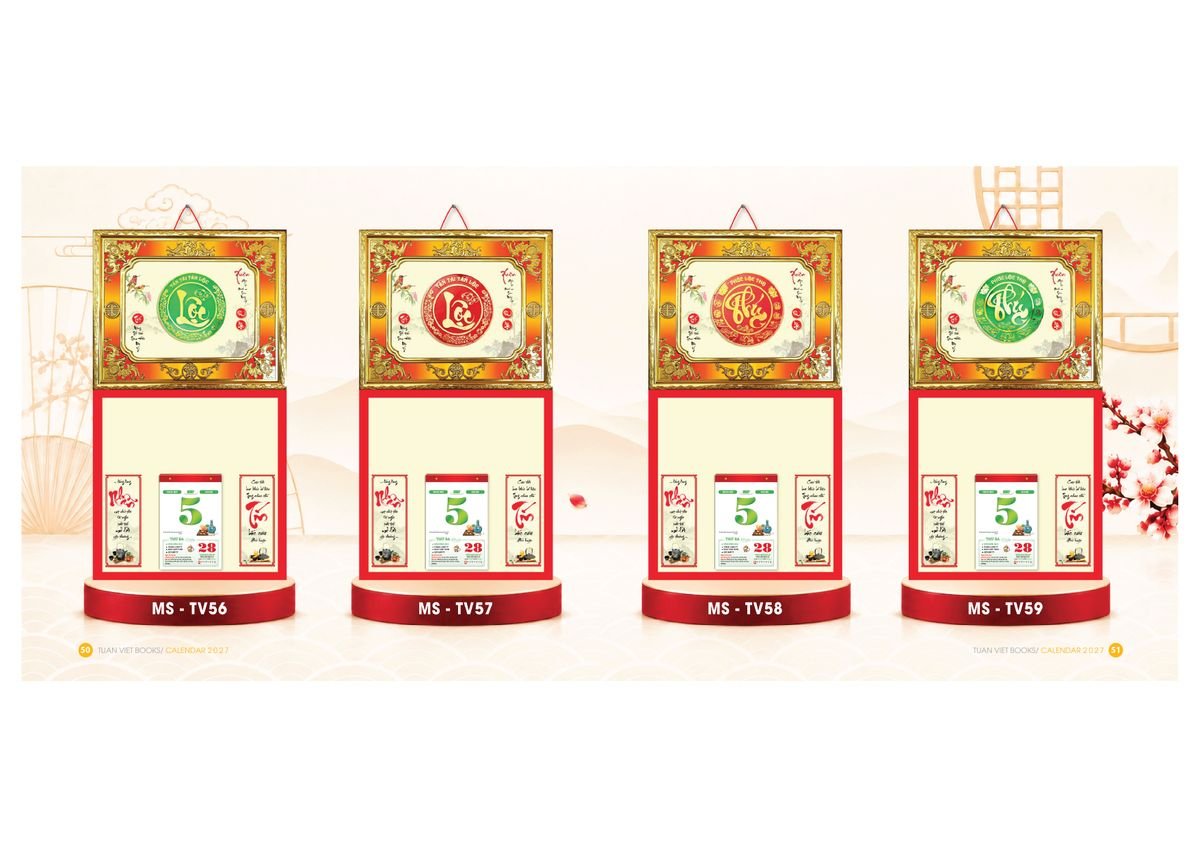 Lịch Để Bàn TV 2027 TV26 Ấn Phẩm Lịch Tết Eco Thân Thiện Môi Trường Lịch Để Bàn TV 2027 TV26 Ấn Phẩm Lịch Tết Eco Thân Thiện Môi Trường