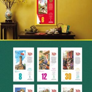 Lịch Bloc 2027 VHVN Mẫu VHVN-05 (29 x 41 cm) Ấn Phẩm Lịch Tết Eco Thân Thiện Môi Trường