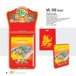 Lịch Bloc Siêu Cực Đại 2027 VL Mẫu VL02 (38 x 53 cm) Ấn Phẩm Lịch Tết Eco Thân Thiện Môi Trường in logo doanh nghiệp quà tặng Tết tại Quà Tặng EcoTech VN