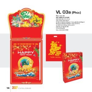 Lịch Bloc Cực Đại 2027 VL Mẫu VL03A (25 x 35cm) Ấn Phẩm Lịch Tết Eco Thân Thiện Môi Trường in logo doanh nghiệp quà tặng Tết tại Quà Tặng EcoTech VN
