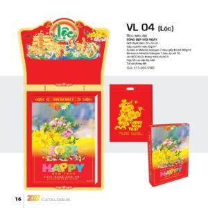 Lịch Bloc Siêu Đại 2027 VL Mẫu VL04 (20 x 30cm) Ấn Phẩm Lịch Tết Eco Thân Thiện Môi Trường in logo doanh nghiệp quà tặng Tết tại Quà Tặng EcoTech VN