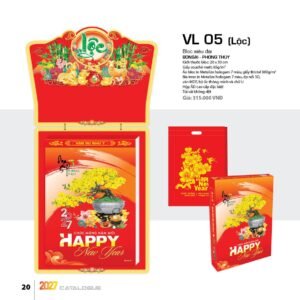 Lịch Bloc Siêu Đại 2027 VL Mẫu VL05 (20 x 30cm) Ấn Phẩm Lịch Tết Eco Thân Thiện Môi Trường in logo doanh nghiệp quà tặng Tết tại Quà Tặng EcoTech VN