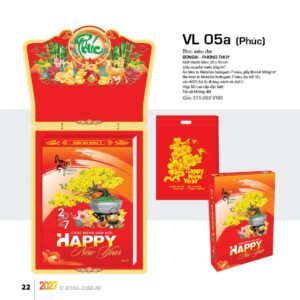 Lịch Bloc Siêu Đại 2027 VL Mẫu VL05A (20 x 30cm) Ấn Phẩm Lịch Tết Eco Thân Thiện Môi Trường in logo doanh nghiệp quà tặng Tết tại Quà Tặng EcoTech VN