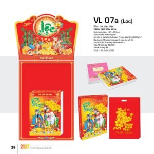 Lịch Bloc Đại Đặc Biệt 2027 VL Mẫu VL07A - Đại Cát Đại Lợi (29 x 41 cm) Ấn Phẩm Lịch Tết Eco Thân Thiện Môi Trường in logo doanh nghiệp quà tặng Tết tại Quà Tặng EcoTech VN