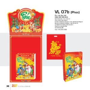 Lịch Bloc Đại Đặc Biệt 2027 VL Mẫu VL07B - Đại Cát Đại Lợi (29 x 41 cm) Ấn Phẩm Lịch Tết Eco Thân Thiện Môi Trường in logo doanh nghiệp quà tặng Tết tại Quà Tặng EcoTech VN