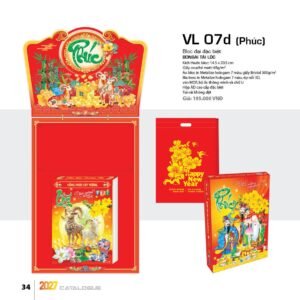 Lịch Bloc Đại Đặc Biệt 2027 VL Mẫu VL07D (29 x 41 cm) Ấn Phẩm Lịch Tết Eco Thân Thiện Môi Trường in logo doanh nghiệp quà tặng Tết tại Quà Tặng EcoTech VN