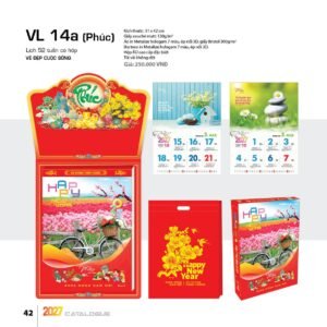 Lịch 52 Tuần 2027 VL Mẫu VL15 (31 x 42 cm) Ấn Phẩm Lịch Tết Eco Thân Thiện Môi Trường in logo doanh nghiệp quà tặng Tết tại Quà Tặng EcoTech VN
