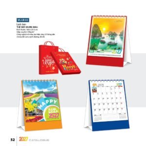 Lịch Bloc 2027 VL Mẫu VLLB03 (29 x 41 cm) Ấn Phẩm Lịch Tết Eco Thân Thiện Môi Trường in logo doanh nghiệp quà tặng Tết tại Quà Tặng EcoTech VN