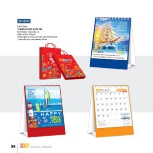 Lịch Bloc 2027 VL Mẫu VLLB06 (29 x 41 cm) Ấn Phẩm Lịch Tết Eco Thân Thiện Môi Trường in logo doanh nghiệp quà tặng Tết tại Quà Tặng EcoTech VN