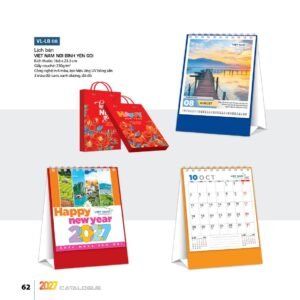 Lịch Bloc 2027 VL Mẫu VLLB08 (29 x 41 cm) Ấn Phẩm Lịch Tết Eco Thân Thiện Môi Trường in logo doanh nghiệp quà tặng Tết tại Quà Tặng EcoTech VN