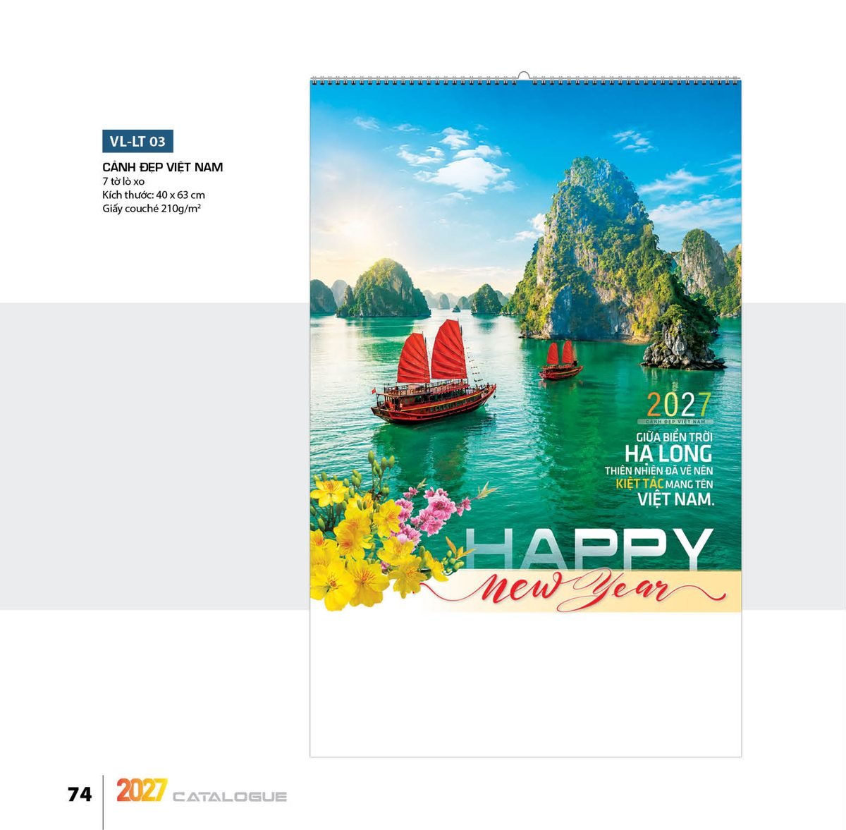 Lịch Bloc 2027 VL Mẫu VLLT03 - Cảnh Đẹp Việt Nam (40 x 63cm) Ấn Phẩm Lịch Tết Eco Thân Thiện Môi Trường Lịch Bloc 2027 VL Mẫu VLLT03 - Cảnh Đẹp Việt Nam (40 x 63cm) Ấn Phẩm Lịch Tết Eco Thân Thiện Môi Trường in logo doanh nghiệp quà tặng Tết tại Quà Tặng EcoTech VN