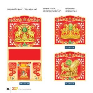 Lịch Treo Tường Lò Xo 2027 VL Mẫu VLLXG23 (37 x 70cm) Ấn Phẩm Lịch Tết Eco Thân Thiện Môi Trường in logo doanh nghiệp quà tặng Tết tại Quà Tặng EcoTech VN