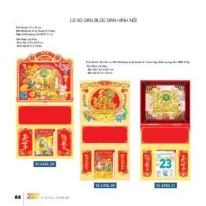 Lịch Treo Tường Lò Xo 2027 VL Mẫu VLLXG29 (37 x 70cm) Ấn Phẩm Lịch Tết Eco Thân Thiện Môi Trường in logo doanh nghiệp quà tặng Tết tại Quà Tặng EcoTech VN